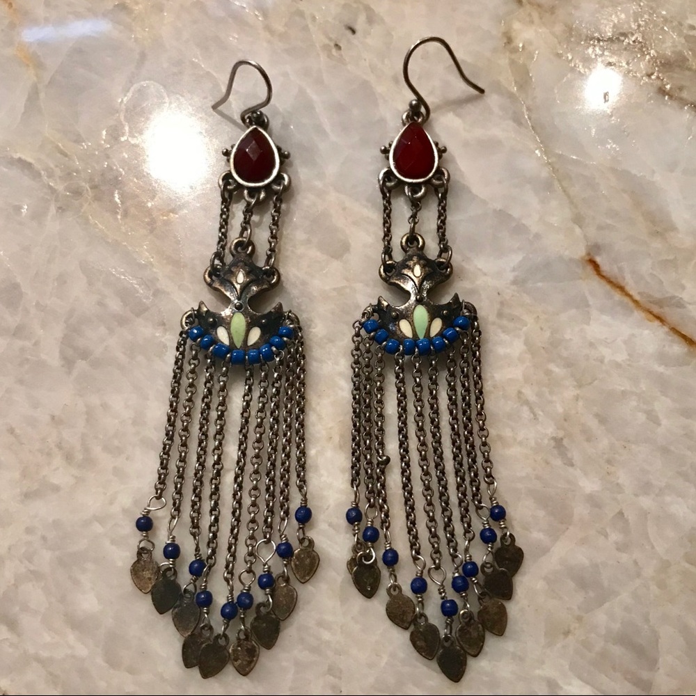 Fossil Long Dangle Earrings